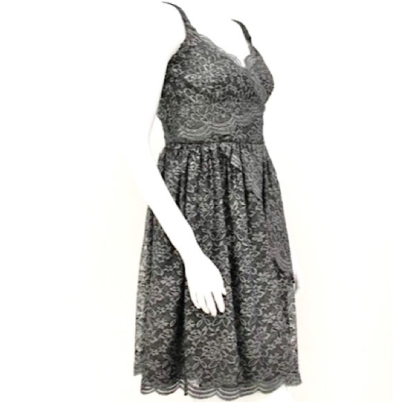 ❤️ Anna Sui Metallic Lace Cocktail Dress - Picture 3 of 6